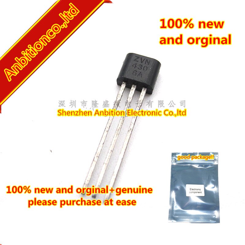 10pcs 100% ű   TO-92S ZVN4306A N-CHANNEL    DMOS FET  